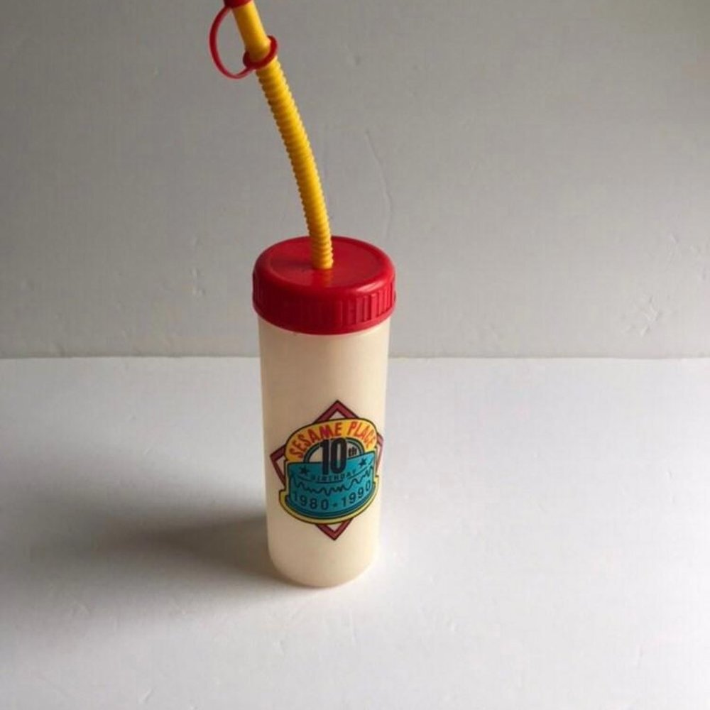 Vintage Sesame Place Souvenir Cup, 10th Birthday Edition, Holiday Gift